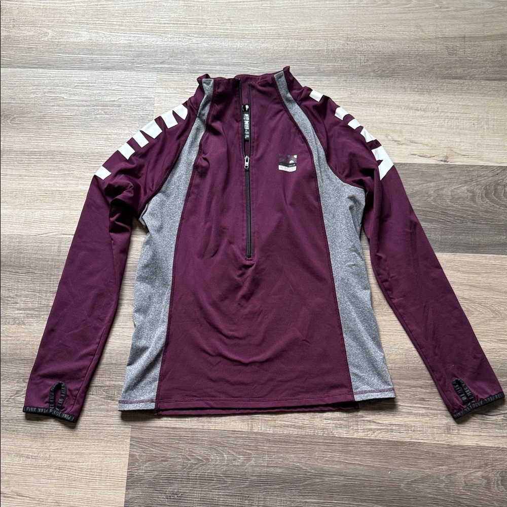 PINK Victoria's Secret Purple and Gray Pullover